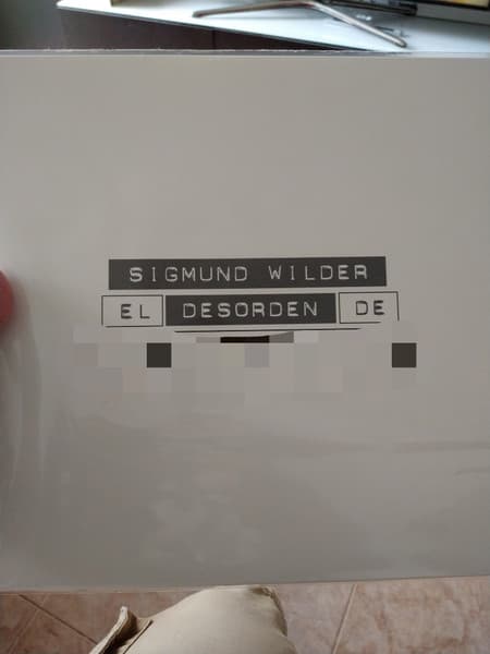 Sigmund Wilder — Desorden