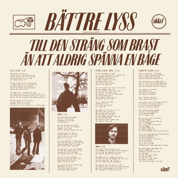 Bättre Lyss — Till Den Sträng Som Brast Än Att Aldrig Spänna En Båge
